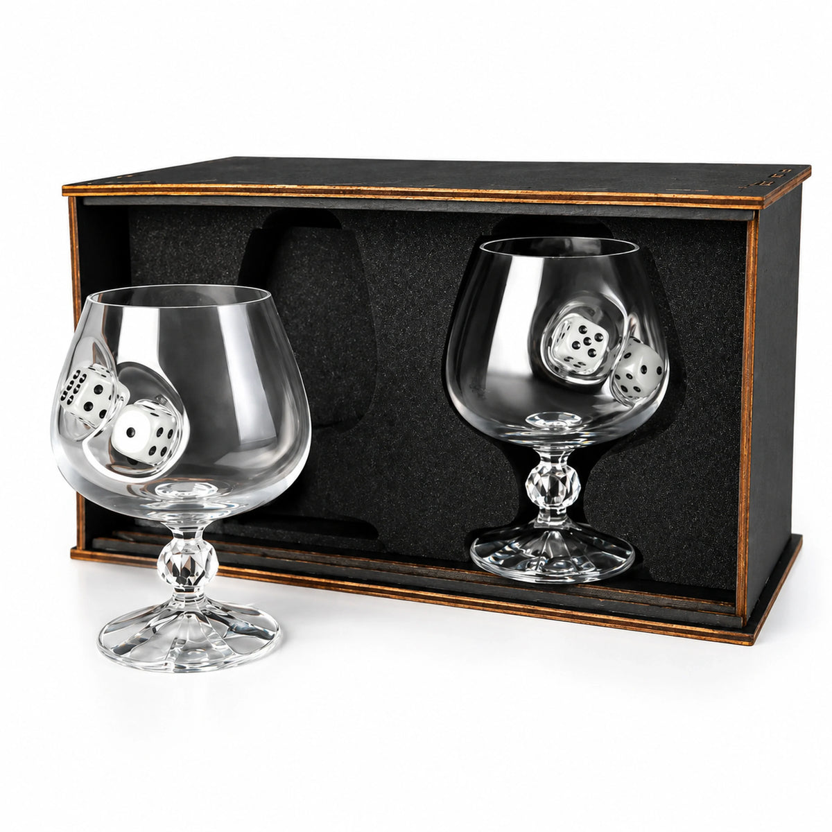 VSKLO cognac glass set made of quality glass for elegant cognac presentation