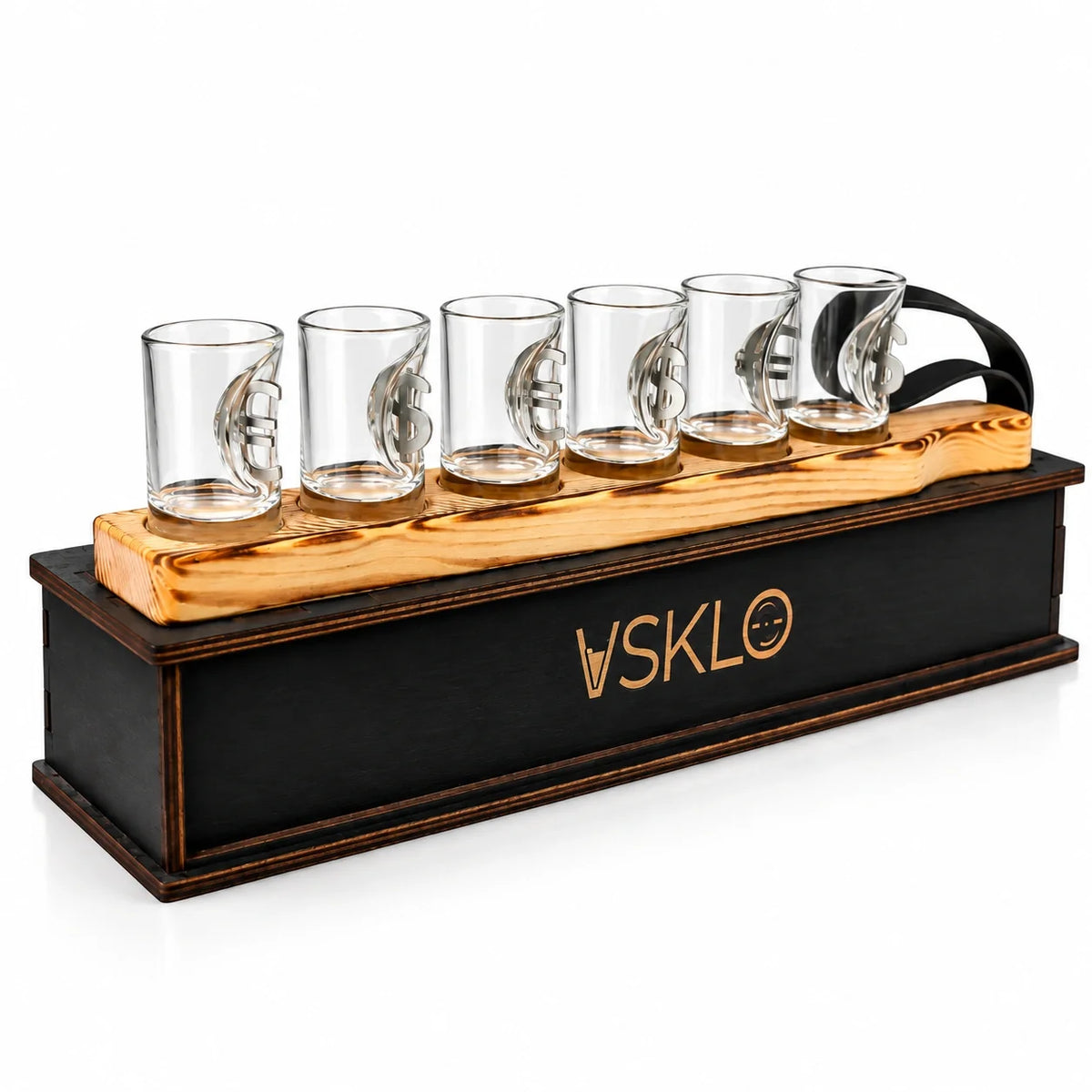 Shot Glass Set VSKLO for spirits in restrained premium style