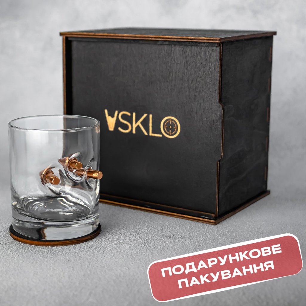 Склянка для віскі (з трьома кулями) від VSKLO — додаткове фото виробу, фото 12, артикул 10121