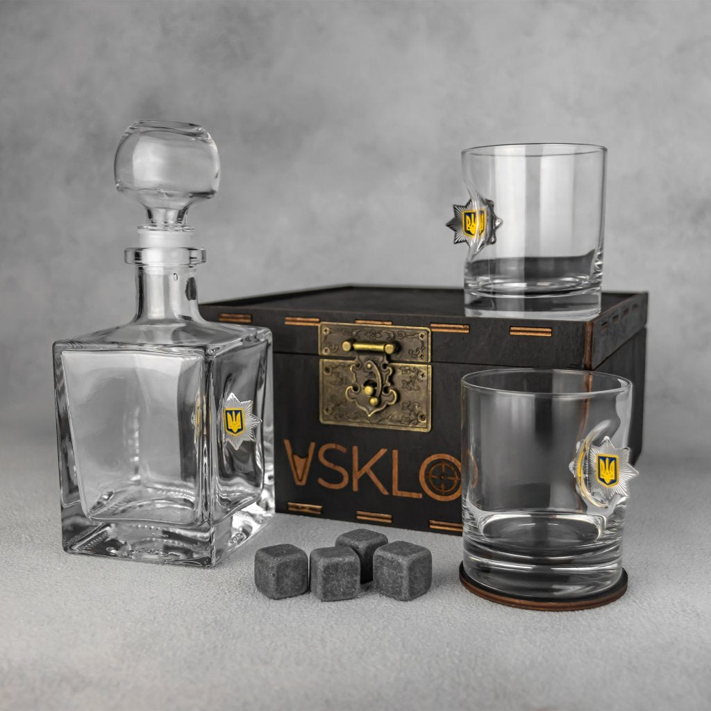 Набір склянок VIP (Поліція) від VSKLO — головне фото виробу, фото 1, артикул 10496