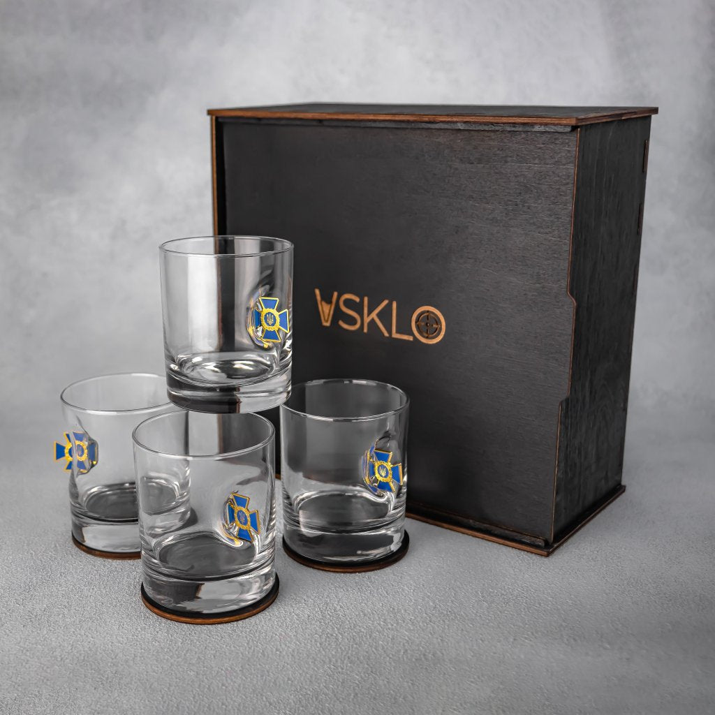 Набір на 4 склянки (СБУ) від VSKLO — головне фото виробу, фото 1, артикул 10506