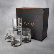 Набір Patriot  на 4 склянки (куля+герб) від VSKLO — фото 1, артикул 10555