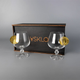 Set of 2 cognac glasses (with Bitcoin Inserts)