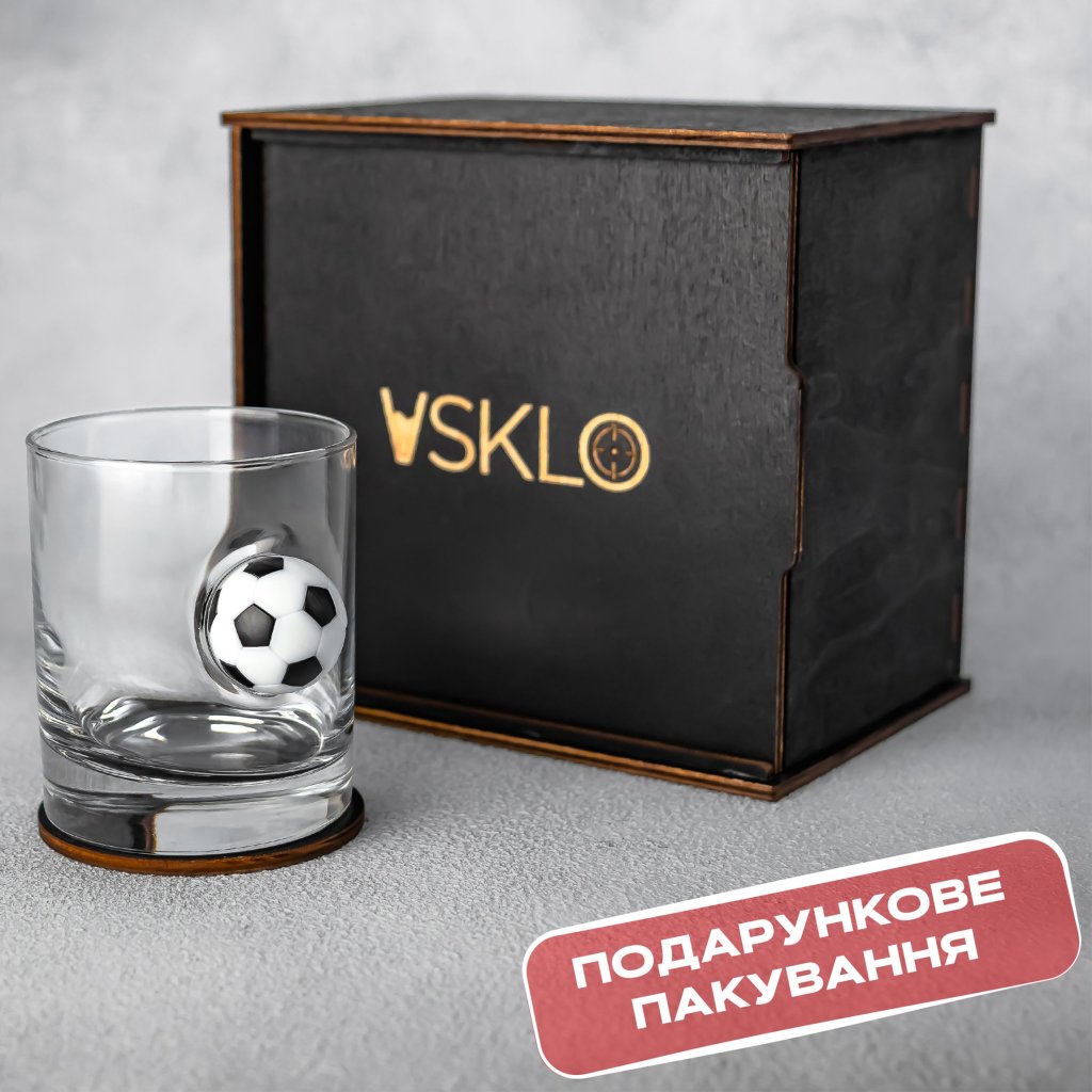 Склянка для віскі (з м`ячем) від VSKLO — додаткове фото виробу, фото 12, артикул 10127