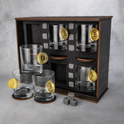 Set of 6 Glasses (with Bitcoin Inserts) by VSKLO — main product photo, photo 1, SKU 11282
