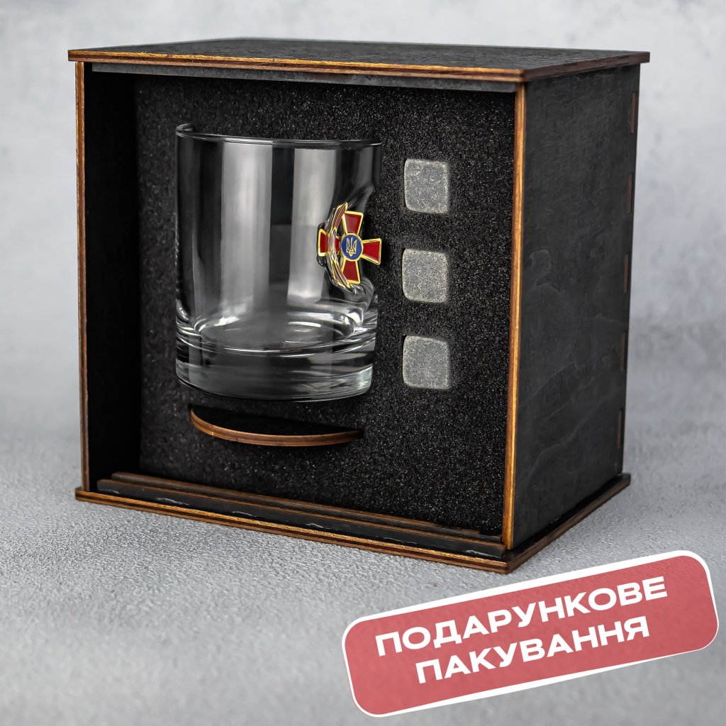 Склянка для віскі (ЗСУ) від VSKLO — крупний план виробу, фото 4, артикул 10229