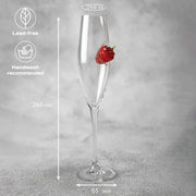 Set of 2 Champagne Glasses(with Strawberry Inserts) by VSKLO — gift presentation of the product, photo 5, SKU 10315