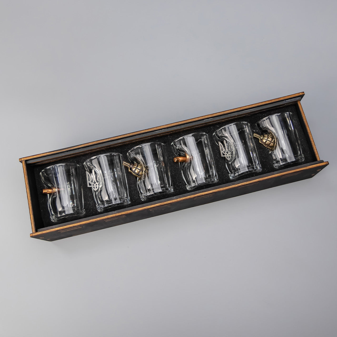 Faceted Shot Glass Set MIX + Packaging | VSKLO #5561