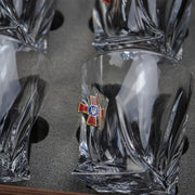LEO Set 4 - crystal glasses (Armed Forces of Ukraine) by VSKLO — close-up product view, photo 4, SKU 11262