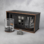 Set Patriot of 2 glasses (Bullet Insert + Coat of Arms) | VSKLO #5808