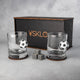 Set of 2 Glasses FOOTBALL