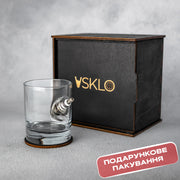 Склянка для віскі (зі свічею) від VSKLO — крупний план виробу, фото 4, артикул 10131