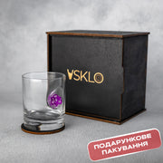 Склянка для віскі (з тетраедром) від VSKLO — крупний план виробу, фото 4, артикул 10147