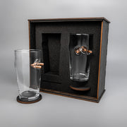 Set of 2 Beer Glasses (with Three Bullet Inserts) | VSKLO #3445