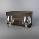 Set of 2 cognac glasses (with Bullet Inserts)