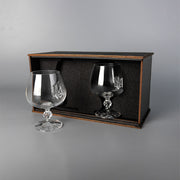 Set of 2 cognac glasses (with Coat of Arms inserts) | VSKLO #4656