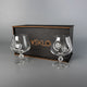 Set of 2 cognac glasses (with a Cube Inserts)