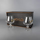 Set of 2 cognac glasses (with Grenade Inserts)