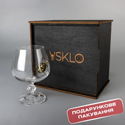 Коньячний келих (з лимонкою) від VSKLO — крупний план виробу, фото 4, артикул 10588