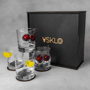 Набір на 4 склянки ФРУТЕКС від VSKLO — головне фото виробу, фото 1, артикул 10677