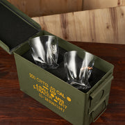 Set BK small (crystal glasses bullet insert + coat of arms) | VSKLO #3097