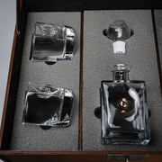 LEO Set 5 - classic glasses (Bullet + Coat of Arms) by VSKLO — close-up product view, photo 4, SKU 11264