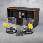 Set of 2 Glasses (with Mandarin Inserts)