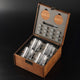 Set LEO 4 — faceted crystal glasses (Bullet Insert + Coat of Arms)