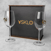 Set of 2 Wine Glasses (with an Anchor Inserts) | VSKLO #5006