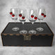 Set of 4 Wine Glasses (with Cherry Inserts)