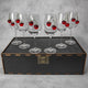 Set of 6 Wine Glasses (with Cherry Inserts)