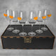 Set of 6 Wine Glasses (with Mandarin Inserts)