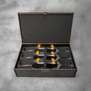 Set of 6 Wine Glasses (with Mandarin Inserts) | VSKLO #2432