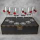 Set of 6 Wine Glasses (strawberry+cherry)