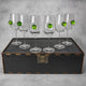 Set of 6 Wine Glasses (with apple inserts)