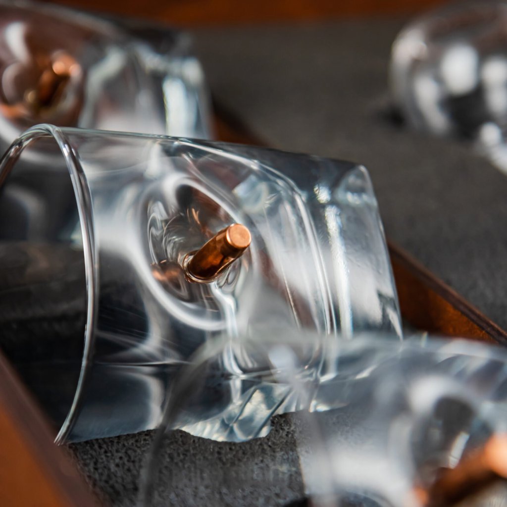 LEO Set 7 - classic glasses (with Bullet Inserts) by VSKLO — close-up product view, photo 6, SKU 11299