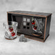 Set of 2 crystal glasses (with Cherry Inserts)