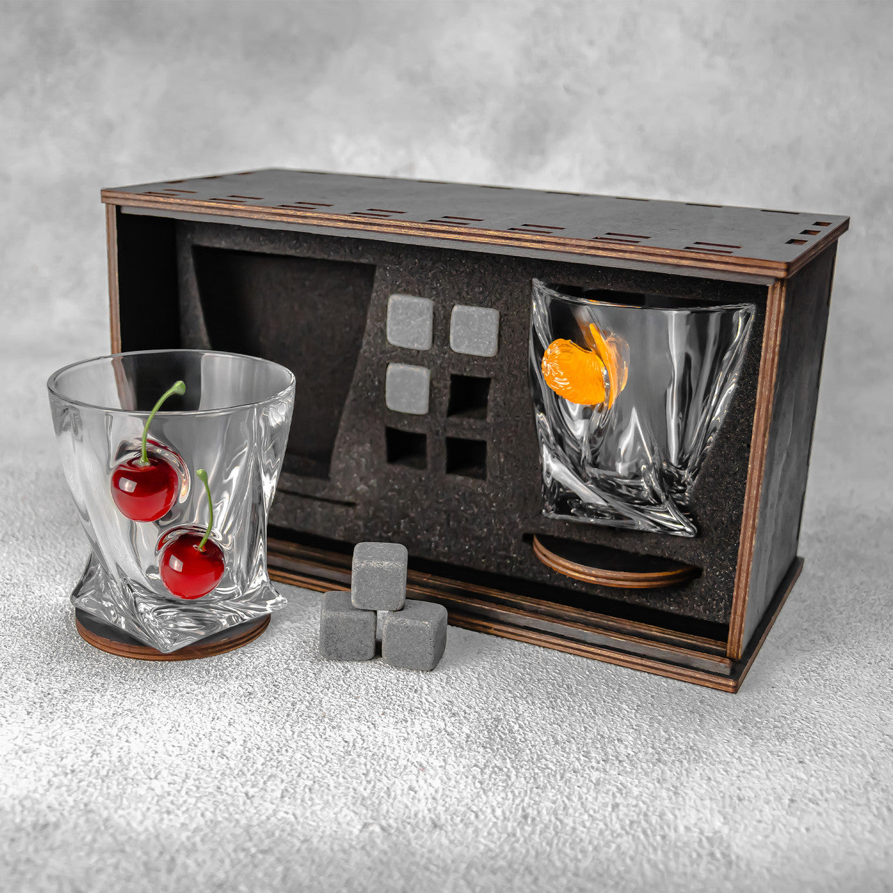 Set of 2 crystal glasses FRUTEX | VSKLO #2139