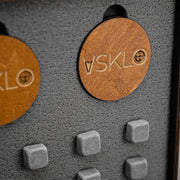 LEO Set 5 - classic glasses (Bullet + Coat of Arms) by VSKLO — close-up product view, photo 7, SKU 11264