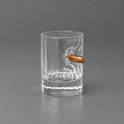 Faceted Crystal Shot Glass Set (Bullet + Coat of Arms) + packaging by VSKLO — premium glass gift with character, refined presentation, and custom engraving available.