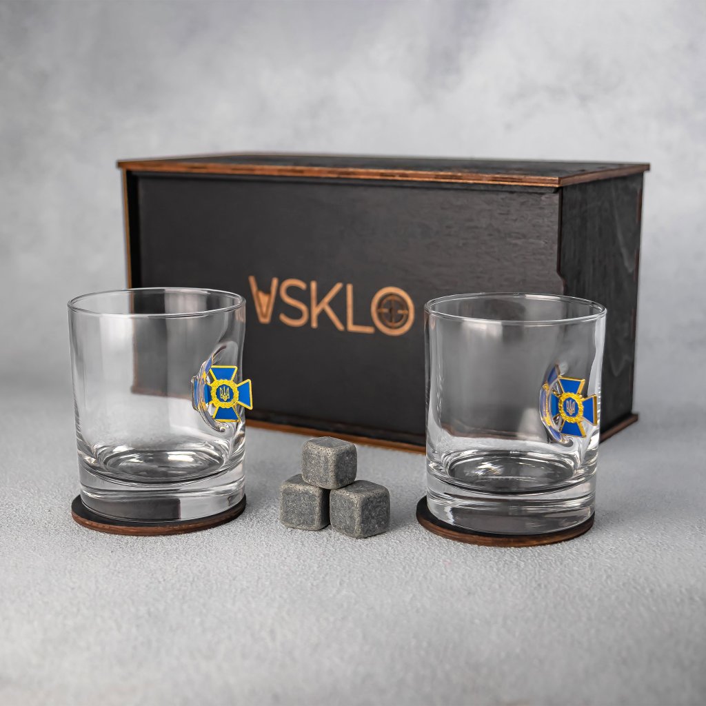 Набір на 2 склянки (СБУ) від VSKLO — вигляд збоку виробу, фото 3, артикул 10520