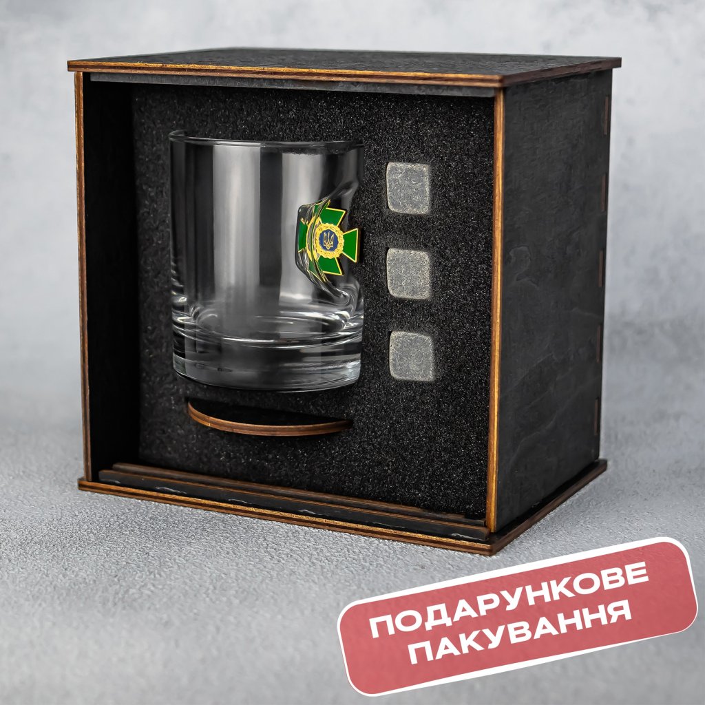 Склянка для віскі (ДПСУ) від VSKLO — крупний план виробу, фото 4, артикул 10218