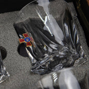 LEO Set 4 - crystal glasses (Armed Forces of Ukraine) by VSKLO — side view of the product, photo 3, SKU 11262