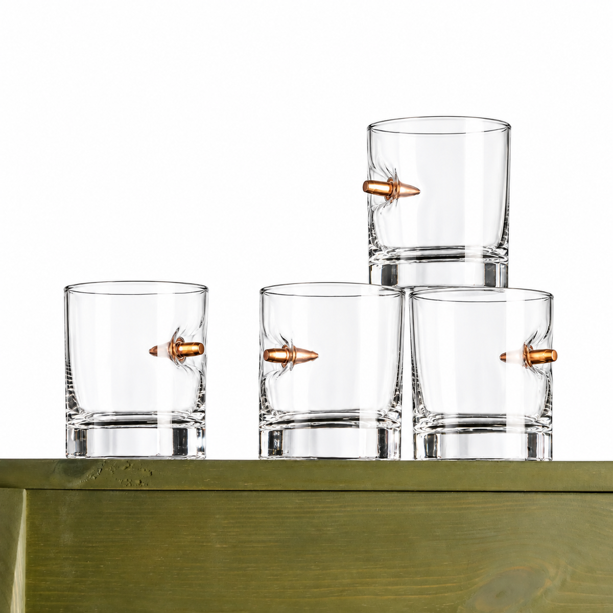 Подарунковий набір «Replica Artillery Mini-Bar 155 mm» — 4 склянки з кулями