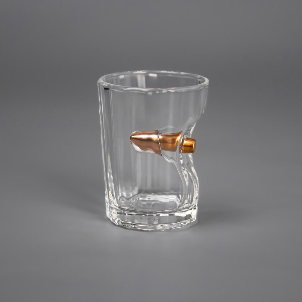 Faceted shot glass (with a Bullet Insert) | VSKLO #4405