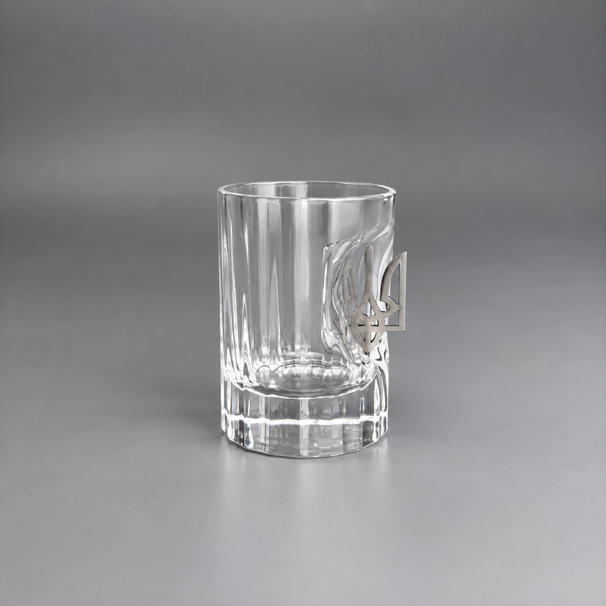 Faceted Crystal Shot Glass (with a Coat of Arms)