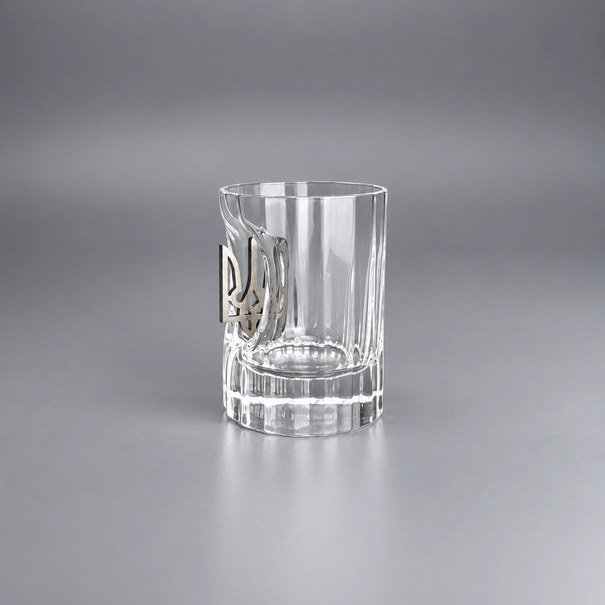 Faceted Crystal Shot Glass (with a Coat of Arms)