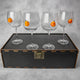 Set of 4 Cocktail Glasses (with pear inserts)