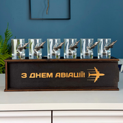 Набір чарок (літачки) в пакуванні + гравіювання