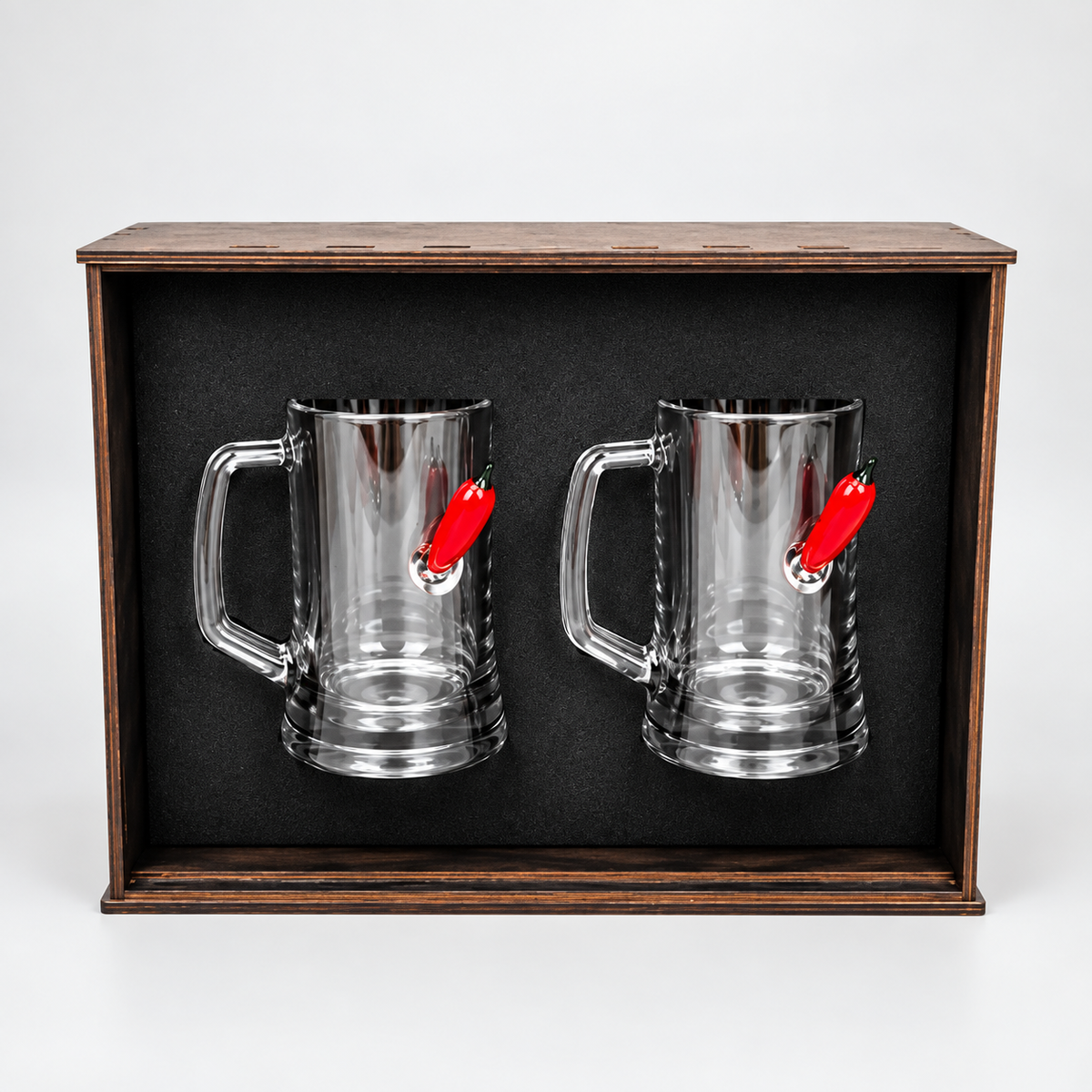 Set of 2 Beer Mugs — Pepper Inserts